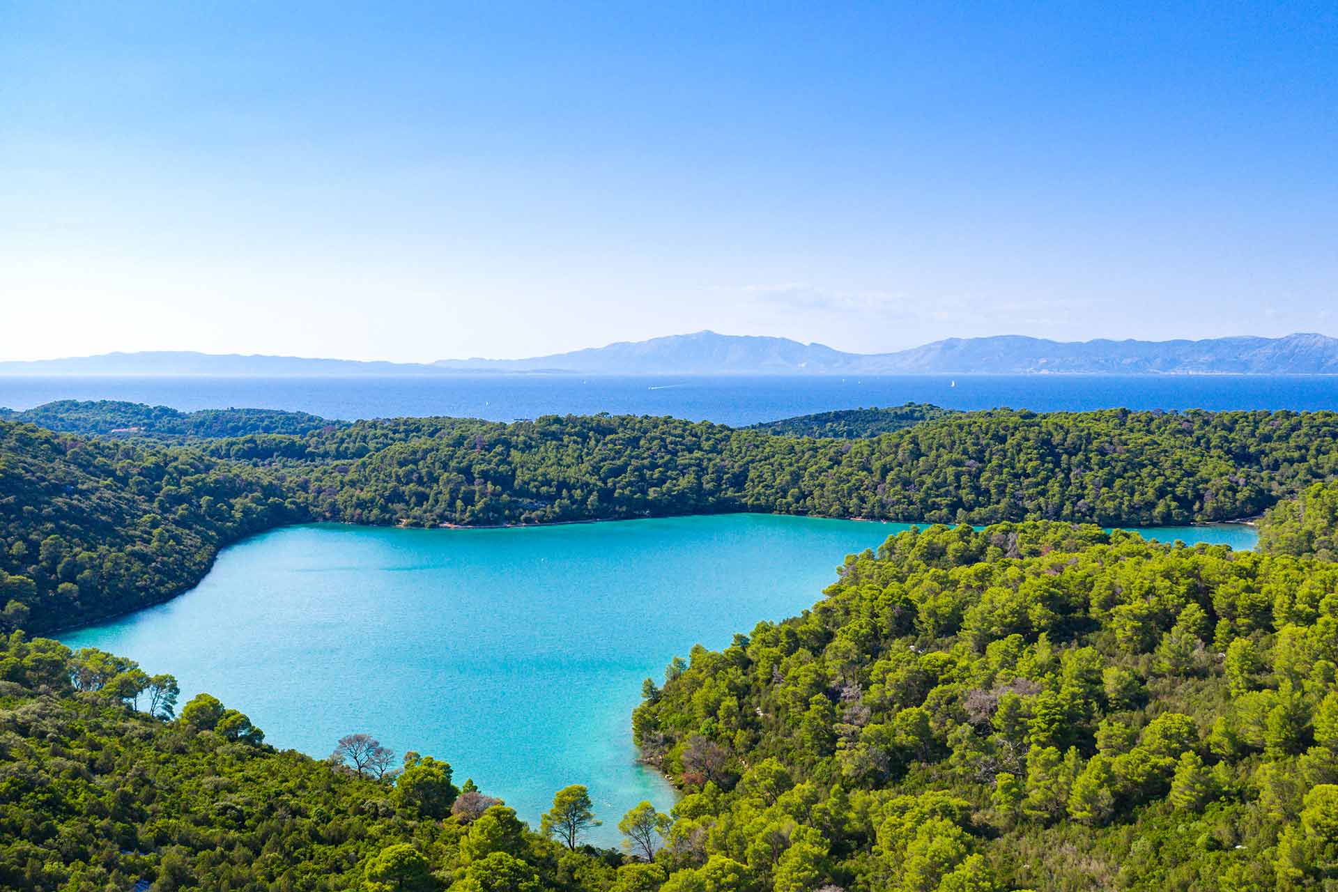 Mljet island in Adriatic