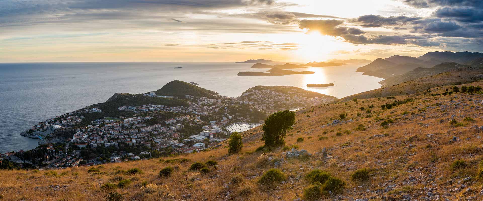 Panoramic view of Dubrovnik area